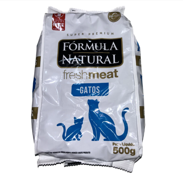 Ração Fórmula Natural Fresh Meat para Gatos Adultos Castrados Sabor Carne - 500g