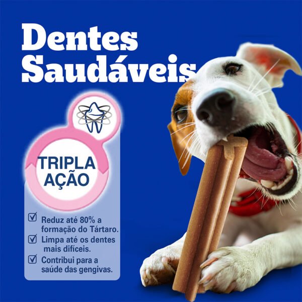 Petisco Pedigree Dentastix Cuidado Oral Para Cães Adultos Raças Médias - 3 unid - Image 2