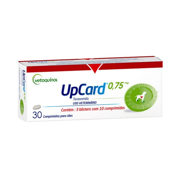 Upcard 0,75mg Vetoquinol para Cães 30 Comprimidos