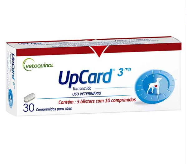 Upcard 3mg Vetoquinol para Cães 30 Comprimidos