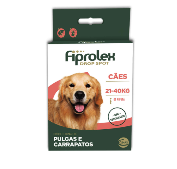 Antipulgas e Carrapatos Fiprolex para Cães 20 a 40kg