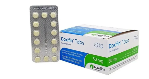 Antibiótico Doxifin 50mg Tabs Ourofino - 14 comprimidos