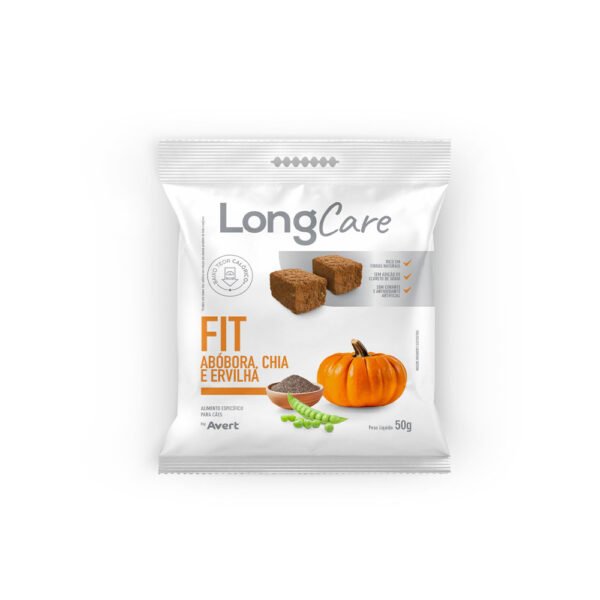 LongCare Petisco Fit para Cães Sabor Abóbora, Chia e Ervilha 50g