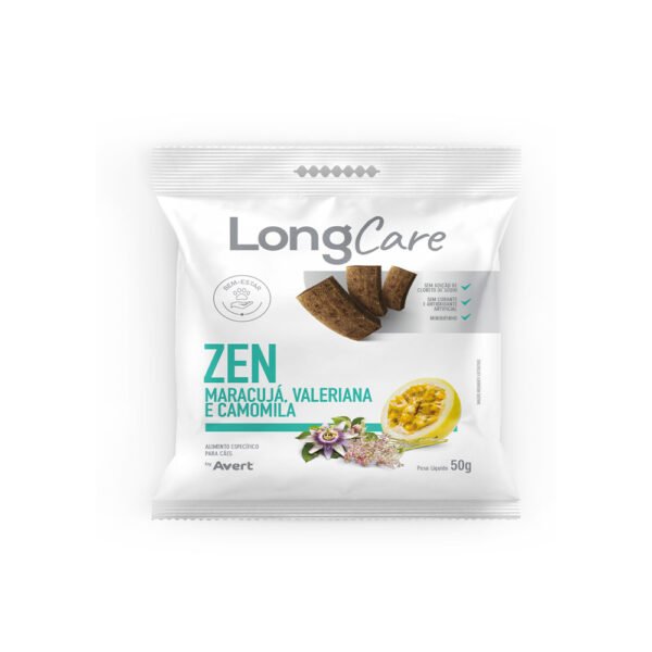 LongCare Petisco Zen para Cães Sabor Maracujá, Valeriana e Camomila 50g