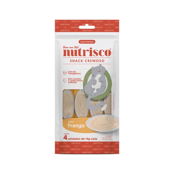 Snack Cremoso Nutrisco para Gatos Adultos Sabor Frango 56g