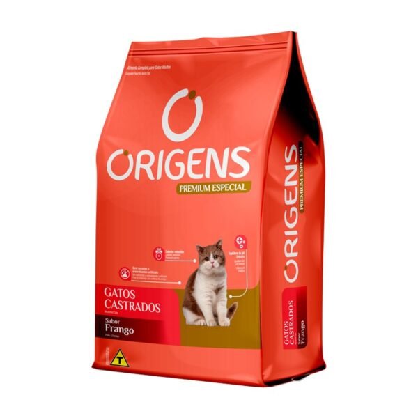 Ração Origens para Gatos Castrados Sabor Frango - 1kg