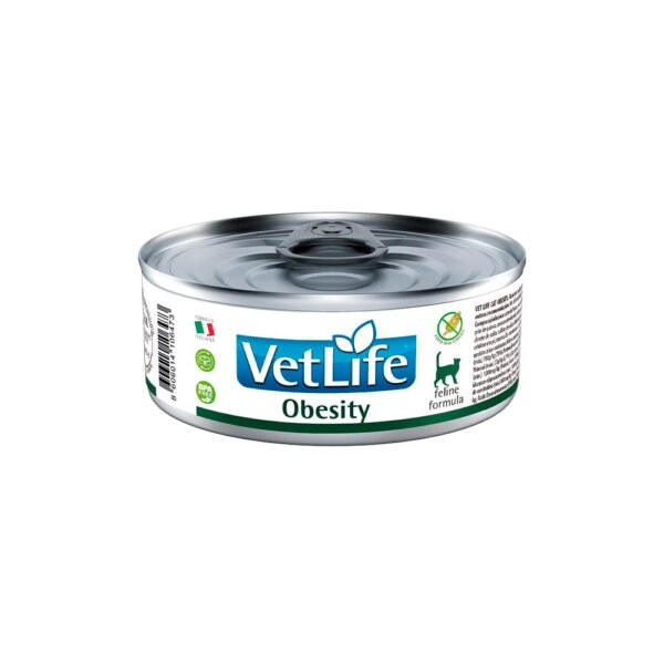 Ração Úmida Lata Vet Life Obesity para Gatos - 85 g