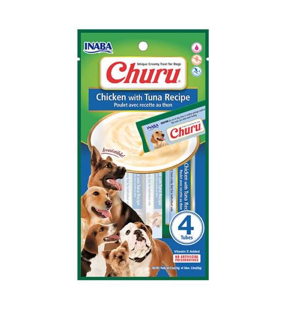 Purê Churu para Cães Sabor Frango e Atum - 56g