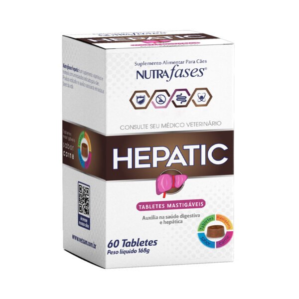 Nutrafases Hepatic para Cães - 60 tabletes