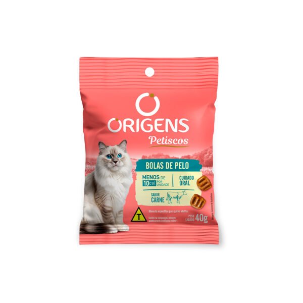 Petico Origens Bolas de Pelo Sabor Carne para Gatos 40 g