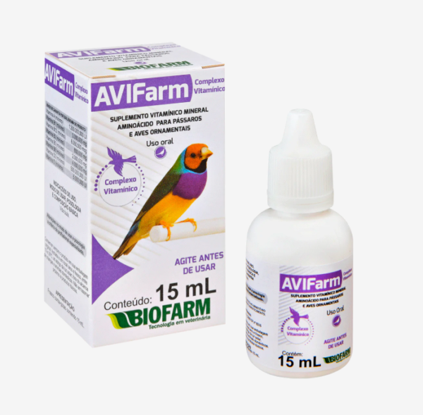 AVIFarm Complexo Vitamínico para Pássaros e Aves 15ml