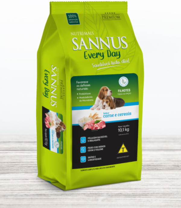 Ração Sannus Every Day Cães Filhotes - 10,1kg