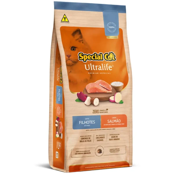 Ração Special Cat Ultralife Salmão para Gatos Filhotes 10,1kg
