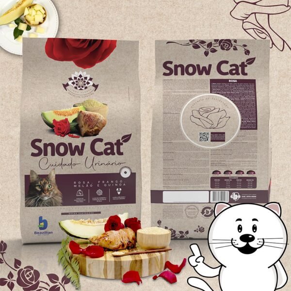 Ração Snow Cat Flores Cuidado Urinário para Gatos Castrados 10kg - Image 2